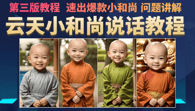 云天小和尚会说话，7天万粉（第3版教程）| 附第二版基础学习